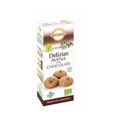 Biscotti d'avena con cioccolato Eco, Delizias 125 gr, Bio Darma