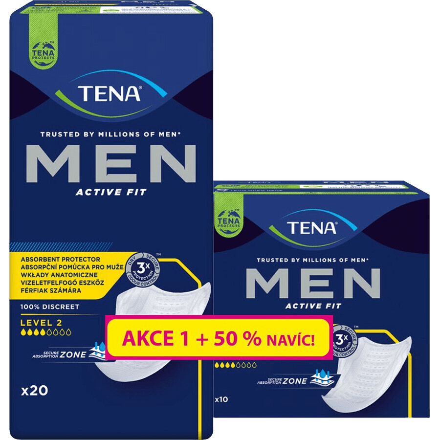 Tena Men Livello 2 (50% in più) 30 pz.