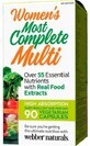 Webber Naturals Multivitaminico pi&#249; completo per le donne, 55 ingredienti 90 capsule