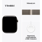 Apple Watch Series 10 GPS + Cellular 46mm Natural Titanium Case with Natural Milanese Loop - M/L