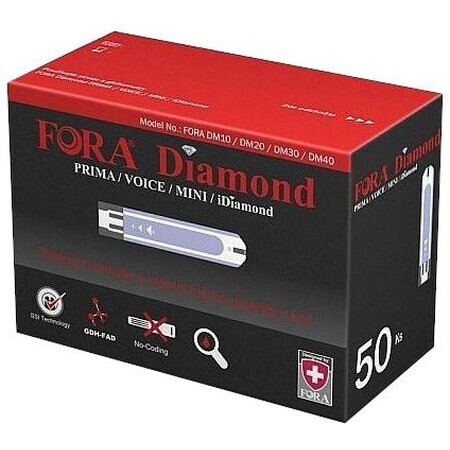 Fora Diamond Strisce reattive per glucometri Diamond. 50 pezzi