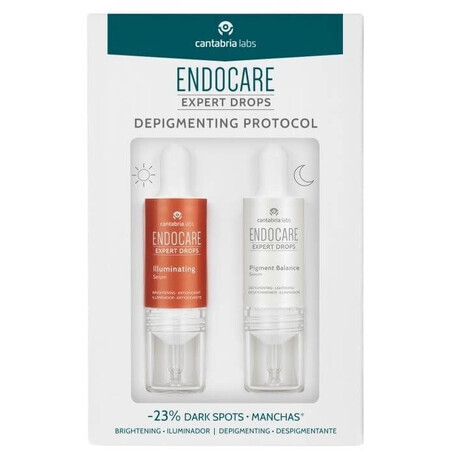 Endocare Gocce schiarenti, illuminanti e unificanti 2 x 10 ml