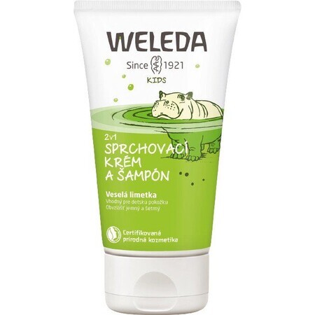 Weleda 2 in 1 shower cream and shampoo Merry Lime 150 ml