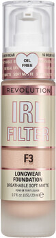 Revolution IRL Fondotinta Longwear con filtro F3, make-up 23 ml