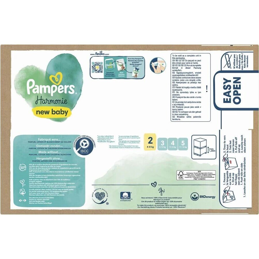 Pampers Harmonie Baby size. 2, 96 pcs