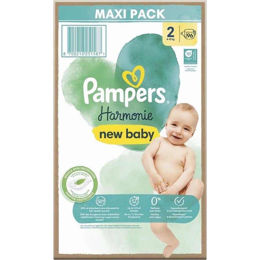 Pampers Harmonie Baby size. 2, 96 pcs