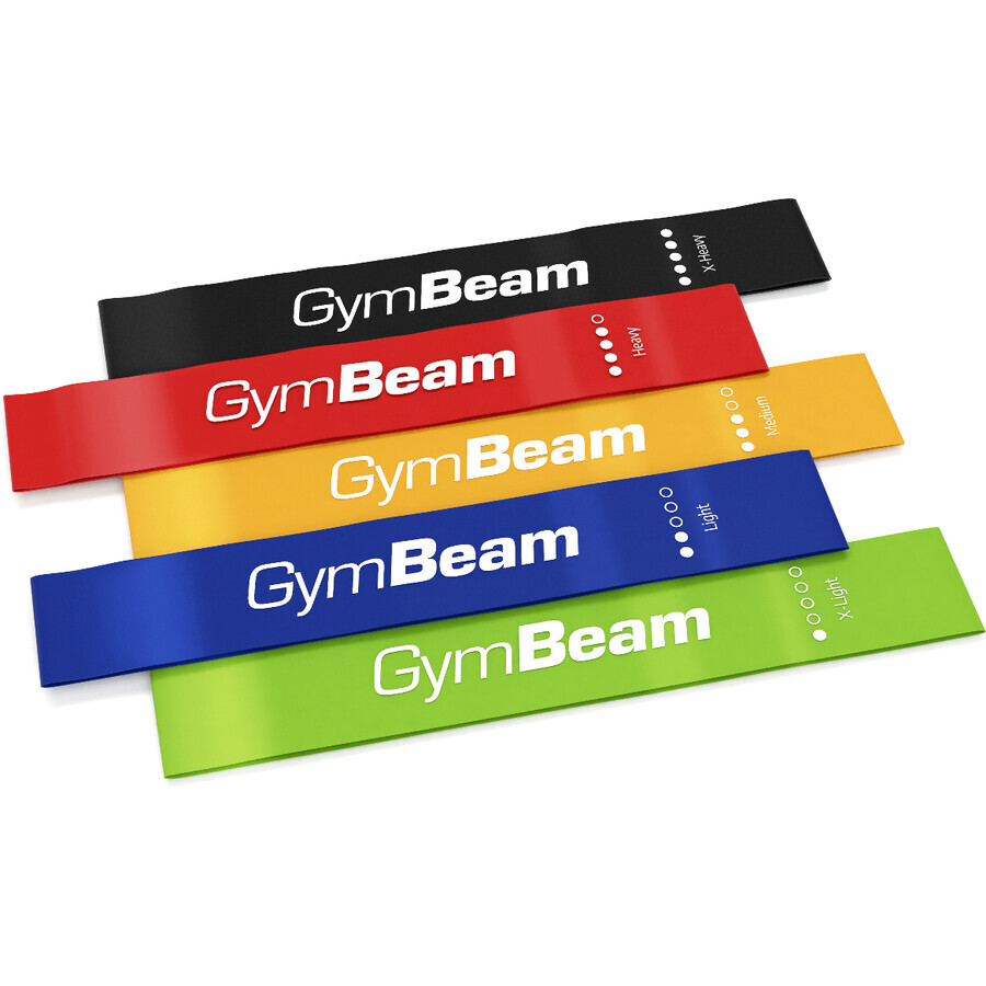 GymBeam Resistance Set 5 hardening sponges, 5 pcs