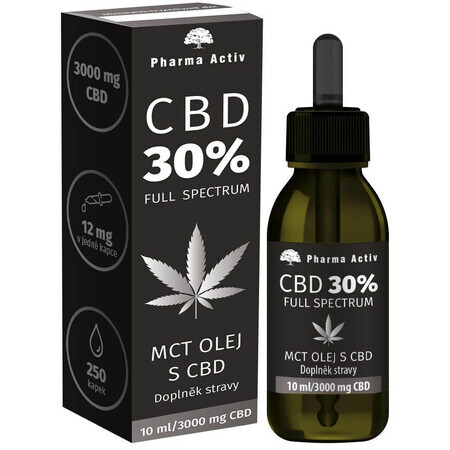 Pharma Activ CBD 30% olio MCT con CBD 3000mg 10 ml