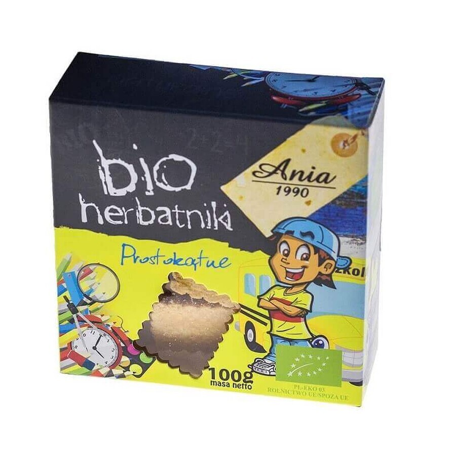 Biscotti quadrati biologici, 100 g, Ania