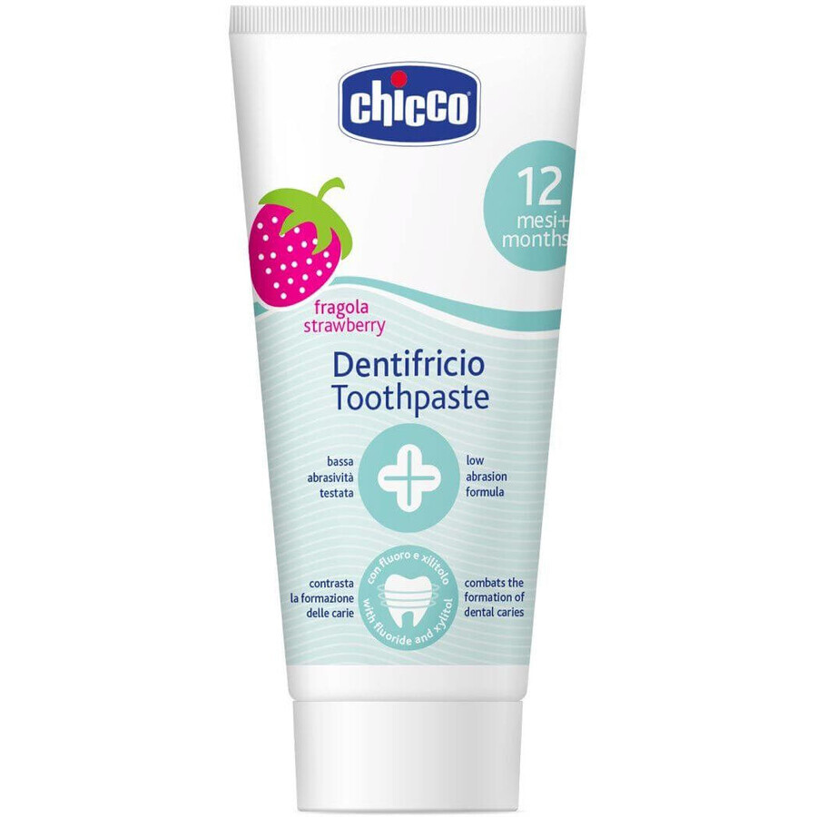 Chicco Dentifricio alla fragola senza fluoro 12m+ 50 ml