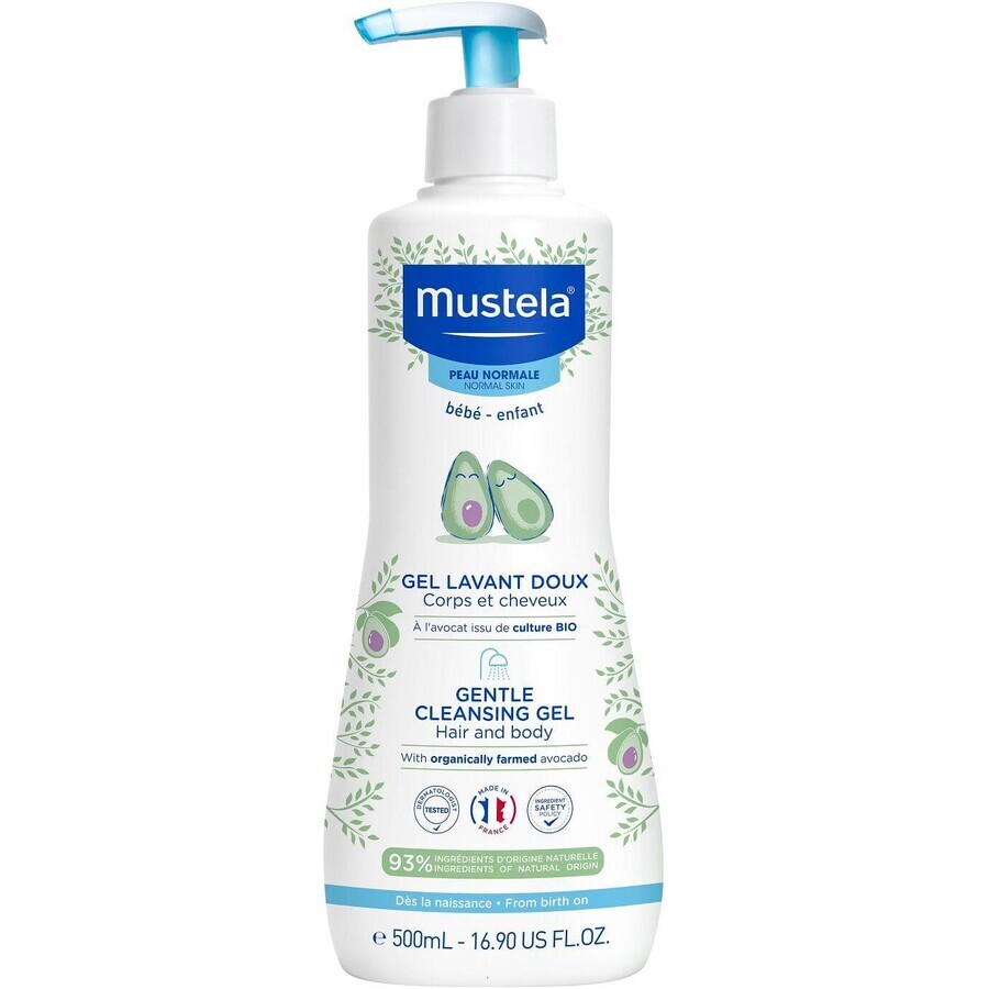 Mustela Gel detergente delicato per corpo e capelli 500 ml