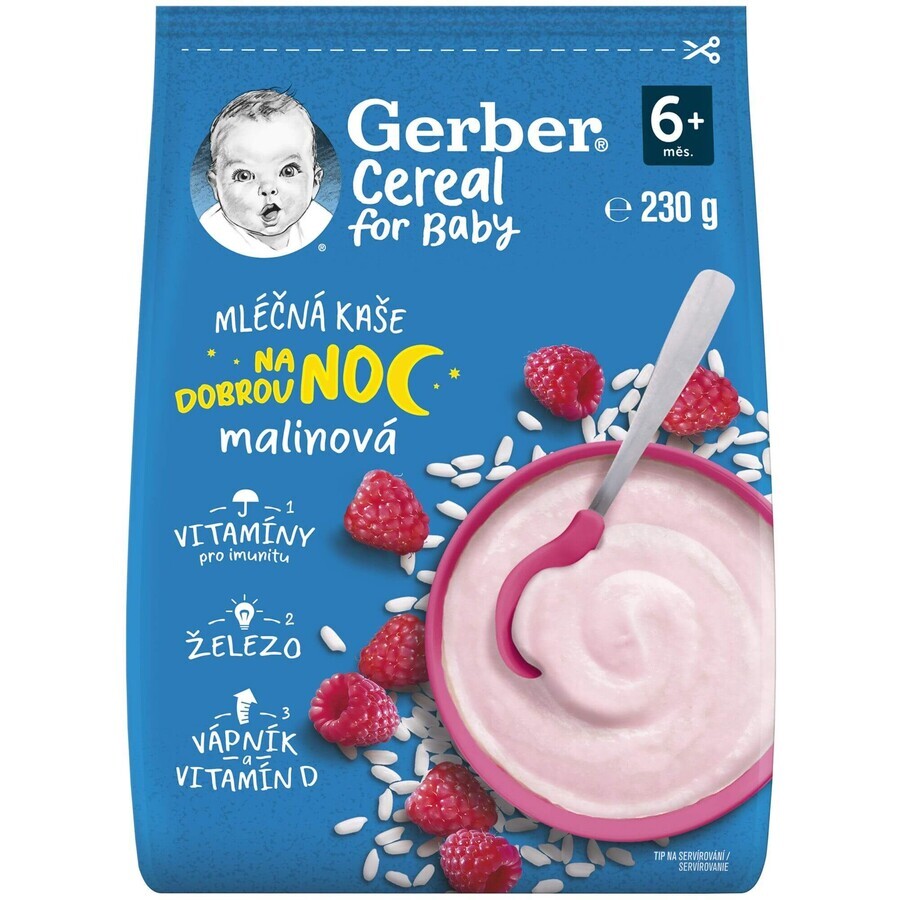 Gerber Buonanotte Lampone Porridge Cereali 9 x 230 g