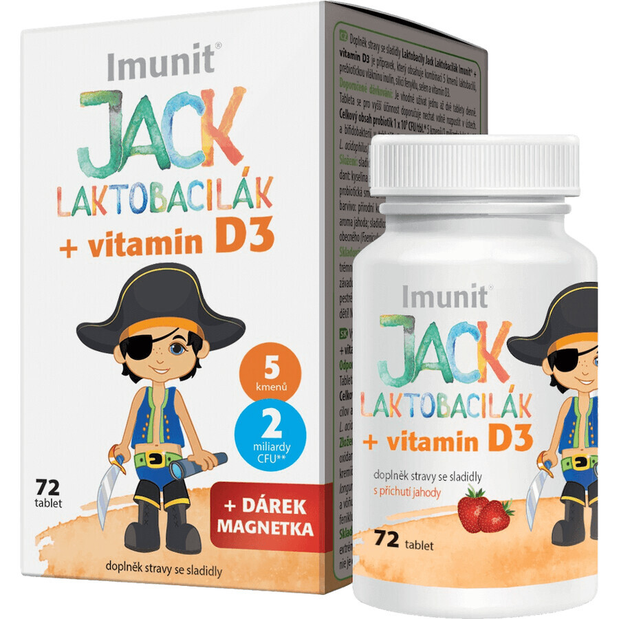 Imunit JACK LACTOBACILIARE +vitamina D3 72 compresse