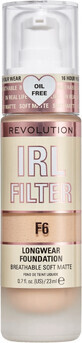 Revolution IRL Fondotinta Longwear con filtro F6, make-up 23 ml