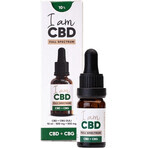 Io sono CBD Spectrum CBD CBD 5% + CBG 5% olio di canapa originale 10 ml