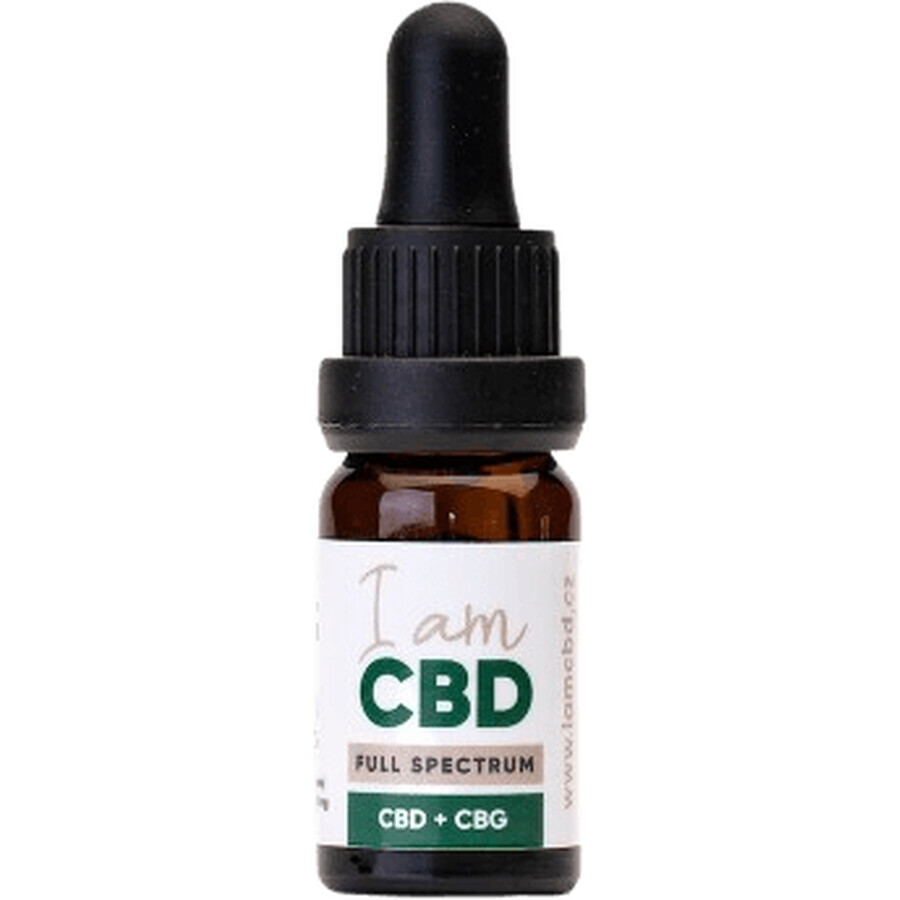 Io sono CBD Spectrum CBD CBD 5% + CBG 5% olio di canapa originale 10 ml