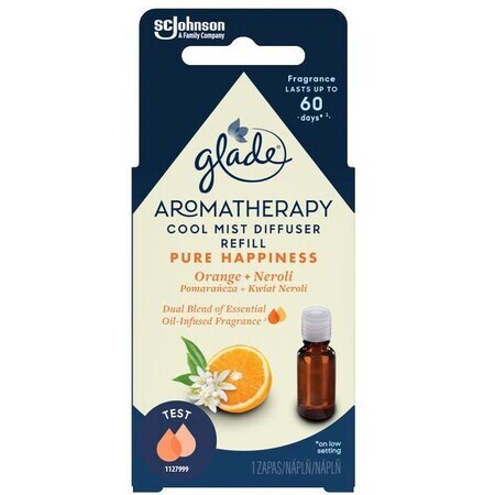 Glade Aromatherapy Cool Mist Olio essenziale per diffusore di aromi Ricarica Felicità pura 17,4 ml