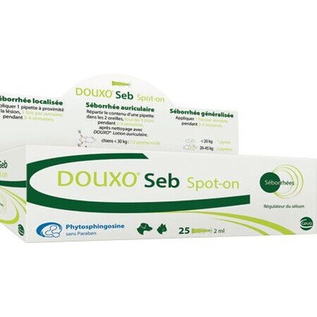 Douxo Seb spot-on per cani e gatti 25 x 2 ml