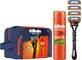 Set regalo Gillette: rasoio fusion + 4 testine + gel fusion 200 ml