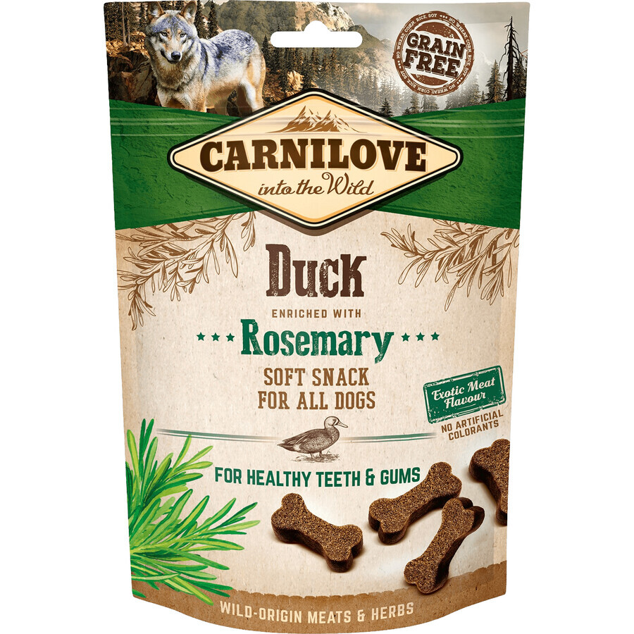 Carnilove Dog Snack semi umido all'anatra arricchito con rosmarino 200 g