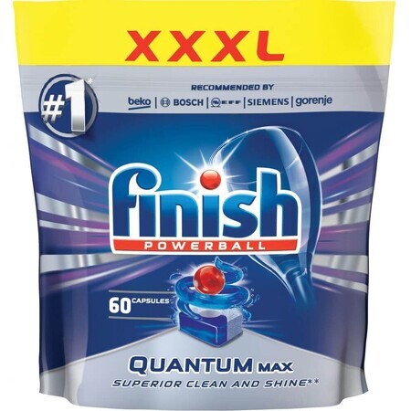 Finish Quantum Max Pastiglie per lavastoviglie 60 pz.