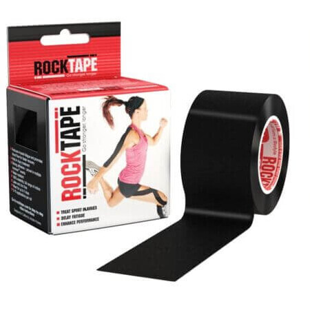 RockTape Nastro kinesiologico nero 5 m