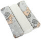 Premium doekluiers 80x70cm grijs teddybeer 3 stuks