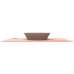 Matchstick Monkey Anti-slip silicone mat with bowl, pink