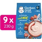 Gerber Cereal Latte porridge fragola buonanotte 9 x 230 g