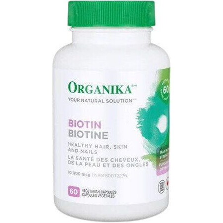 Organika Biotin (vitamina B7) 10 000 mcg, 60 capsule