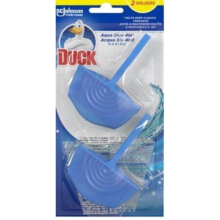 Duck Aqua Blue 4 in 1 2 x 36ml Duck Aqua Blue 4 in 1 Toilet Blot