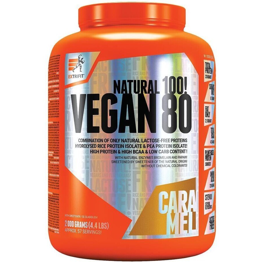 Extrifit Vegan 80 caramello 2000 g