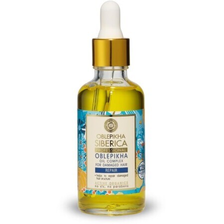 Natura Siberica Complesso di olio di olivello spinoso per capelli danneggiati 50 ml