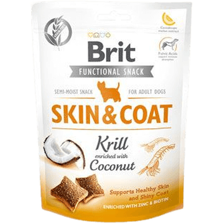 Brit Dog Snack funzionale al krill per pelle e pelo 150 g