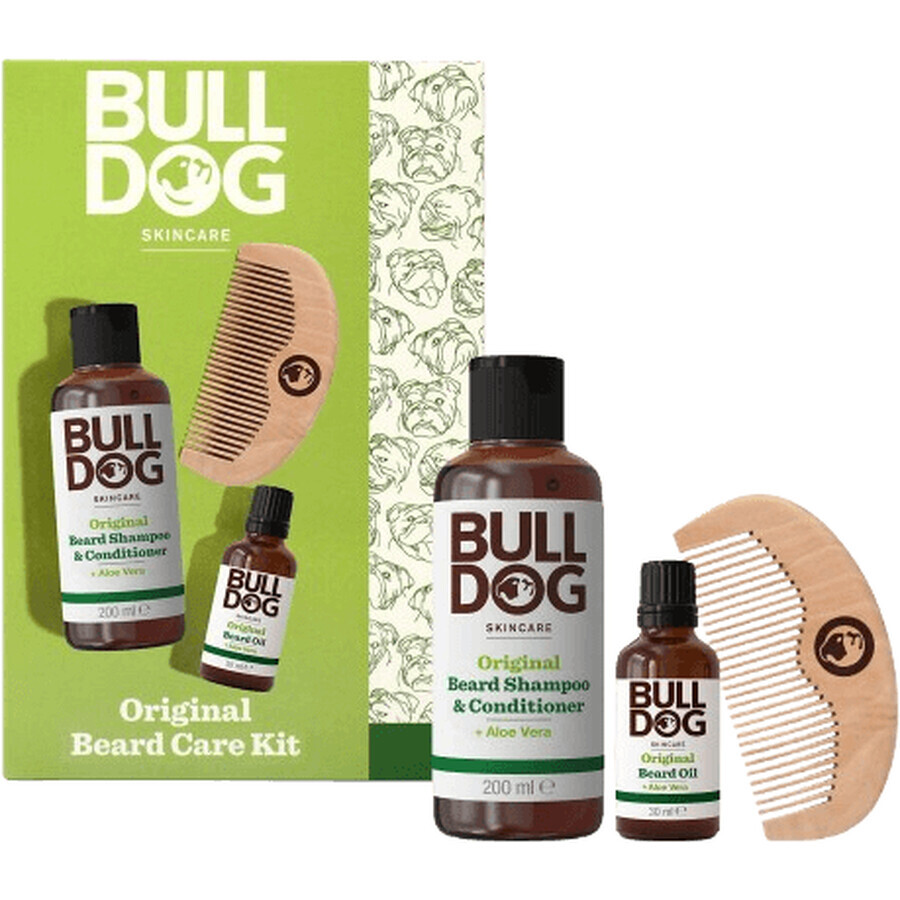 Bulldog Beard grooming kit originale confezione regalo 3 pezzi