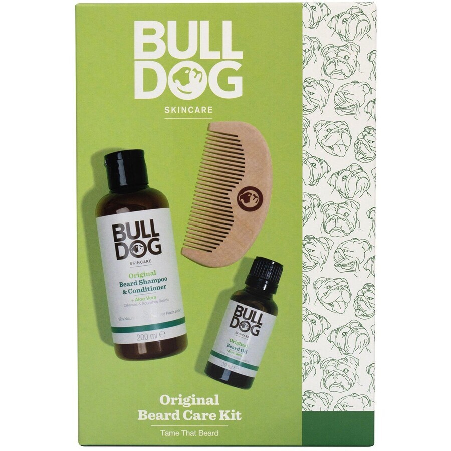 Bulldog Beard grooming kit originale confezione regalo 3 pezzi