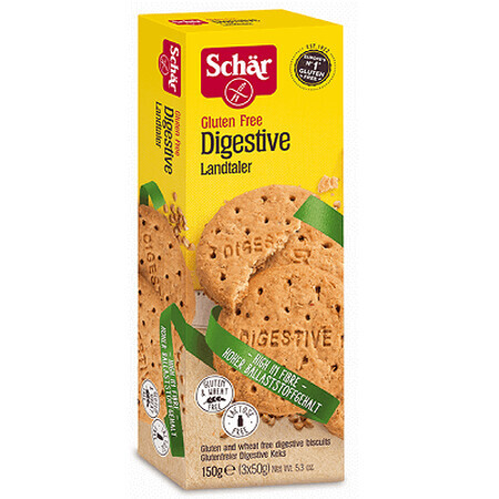 Biscotti digestivi senza glutine, 150g, Dr. Schar