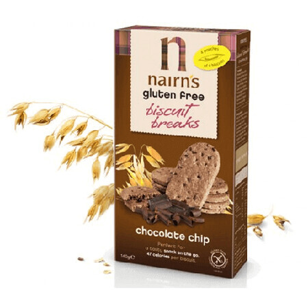 Biscotti al cioccolato e avena, 160 g, Nairn's