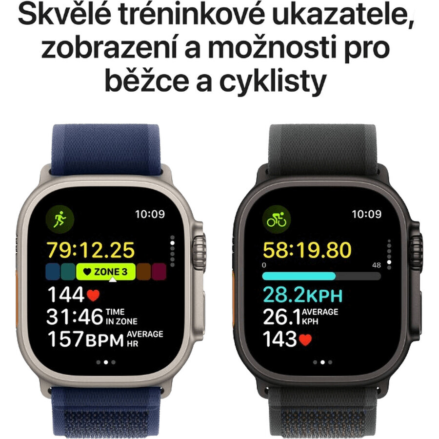 Apple Watch Ultra 2 (2024) 49mm, Natural Titanium with Milanese Handle in Natural Titanium M