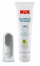 Nuk Set Dentifricio per bambini + ditale per la pulizia 40 ml