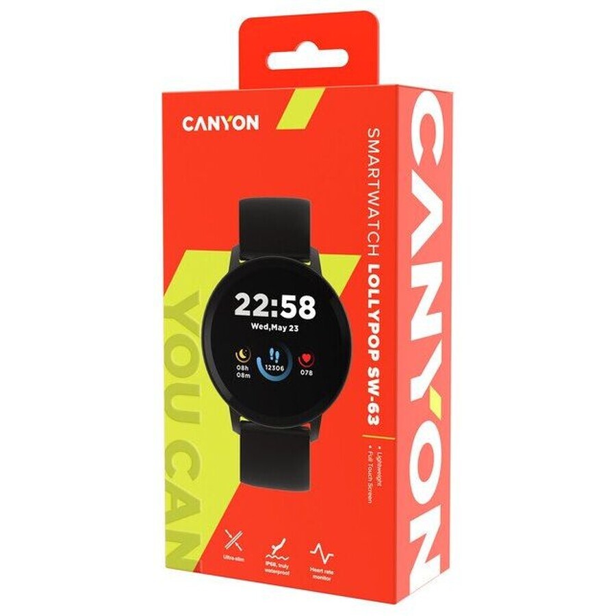 Canyon Smartwatch Lollypop SW-63 schwarz