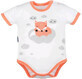 Nuovo Body Baby a maniche corte Fox Salmon