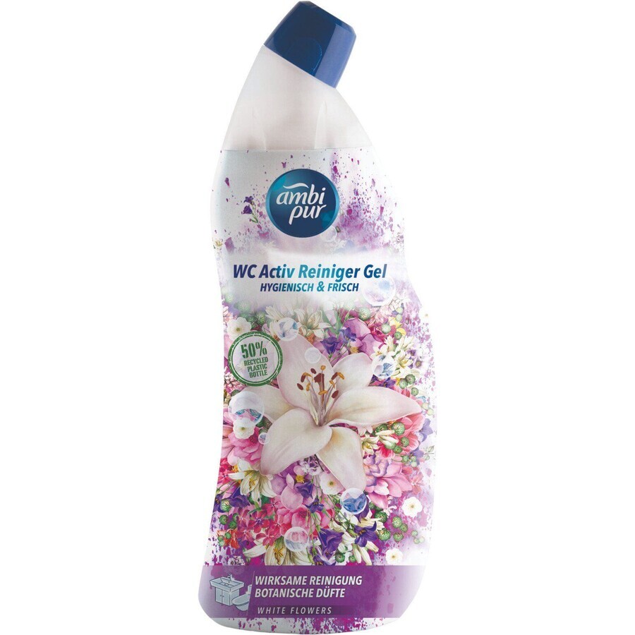 Ambipur Gel Attivo per la Toilette Fiori Bianchi 750 ml