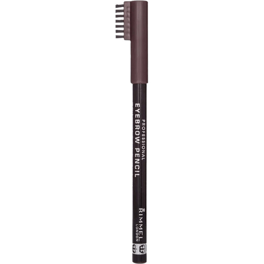 Rimmel London London Professional Eyebrow, Matita per sopracciglia, 001 marrone scuro 1,4 g