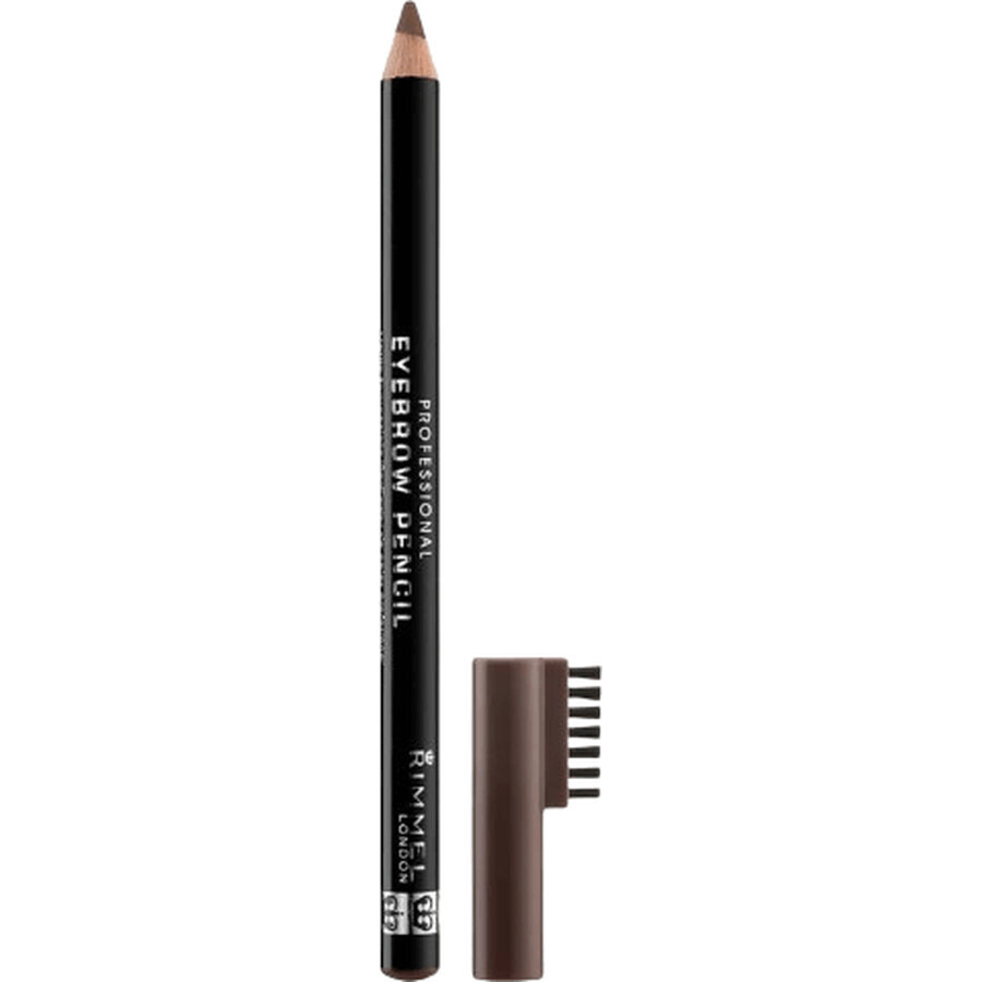 Rimmel London London Professional Eyebrow, Matita per sopracciglia, 001 marrone scuro 1,4 g