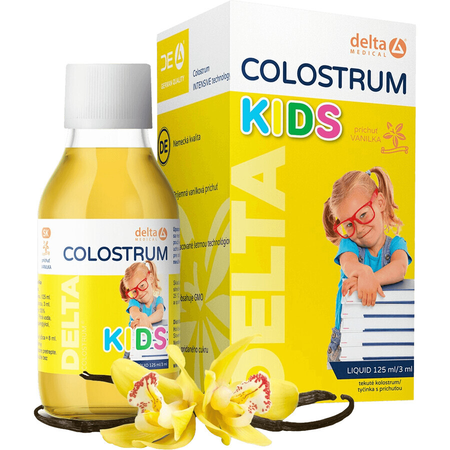 Delta Colostrum Kids, aroma di vaniglia 125 ml