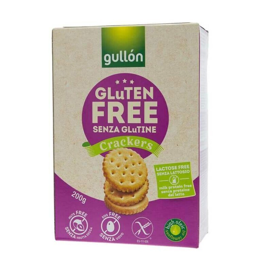 Galletas saladas sin gluten y sin lactosa, 200g, Gullon