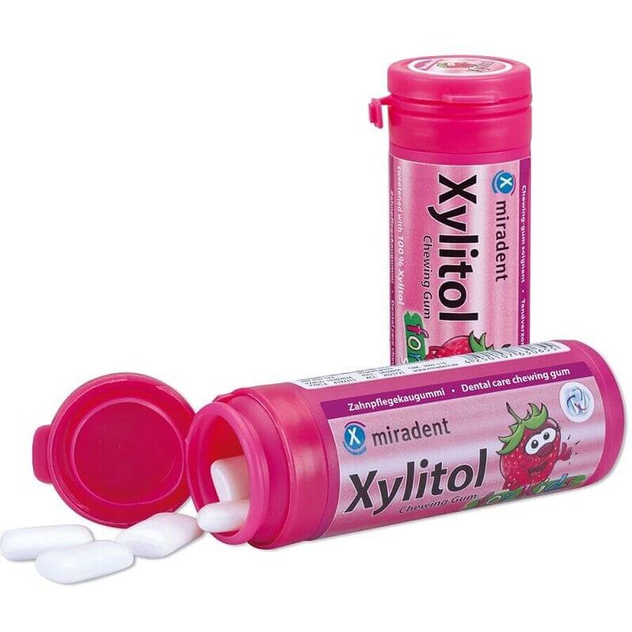 Miradent Xylitol gomma da masticare KIDS fragola 30 pezzi