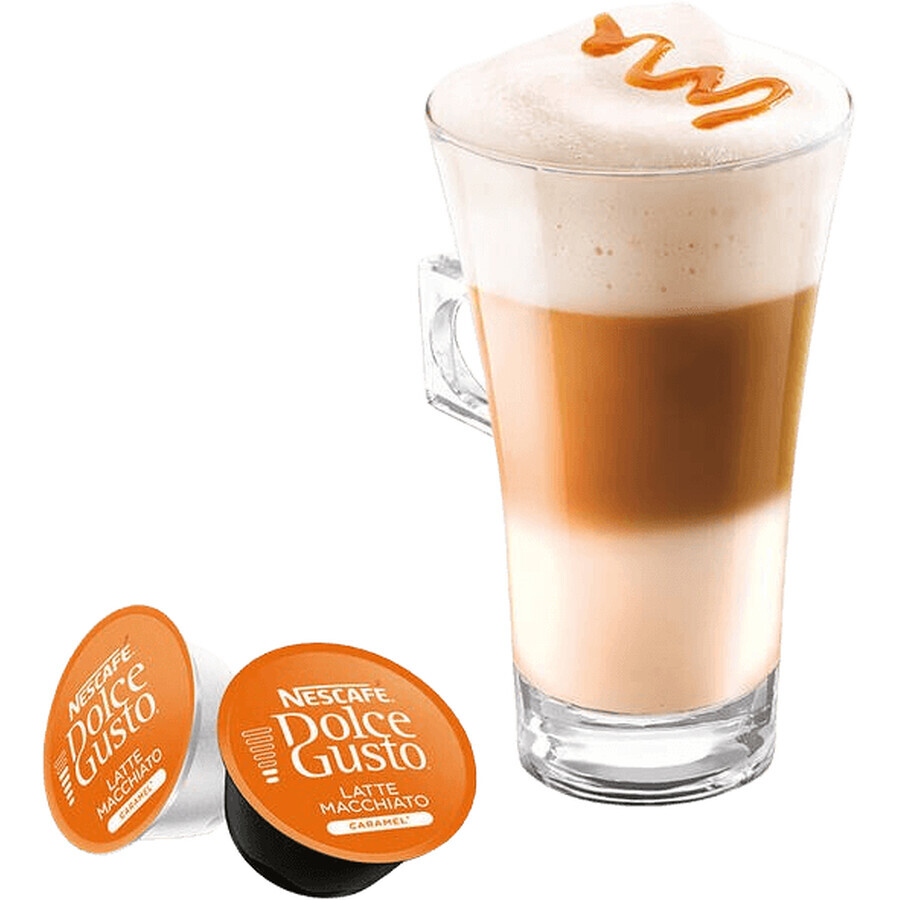 Nescafé Dolce Gusto® Latte Macchiato Caramel coffee capsules 16 capsules