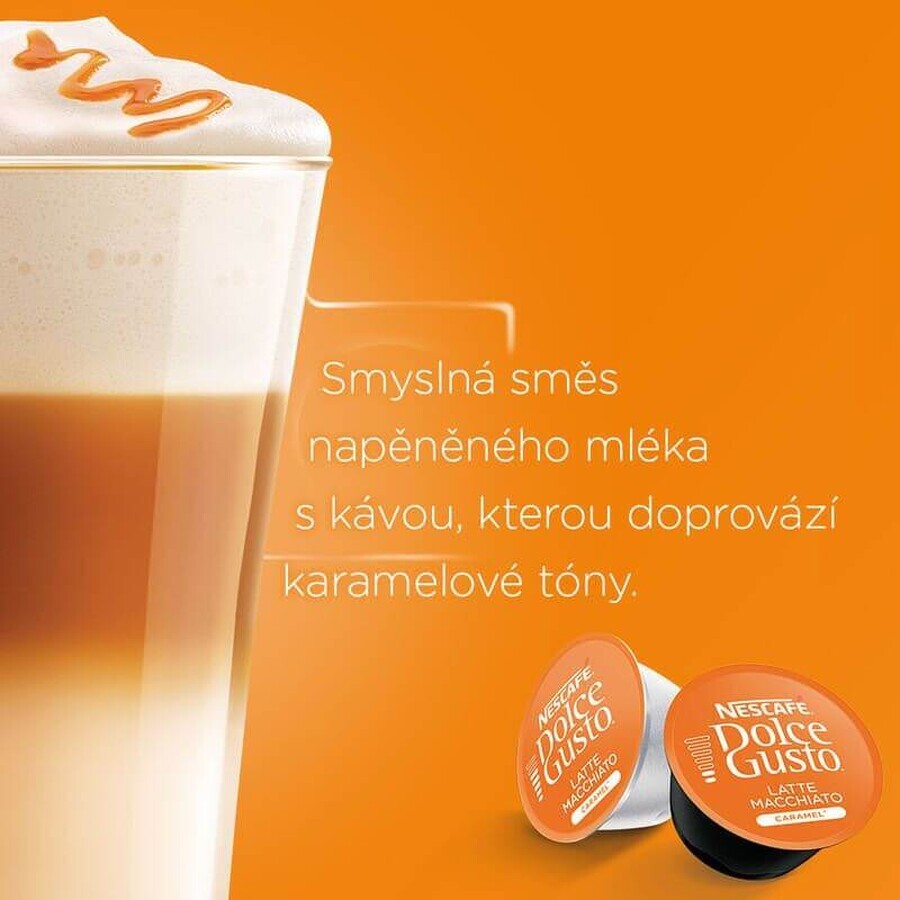 Nescafé Dolce Gusto® Latte Macchiato Caramel coffee capsules 16 capsules